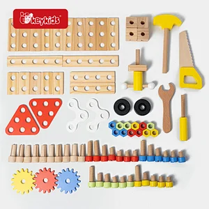 Customize preschool pretend play wooden toy tool bench for kids W03D247